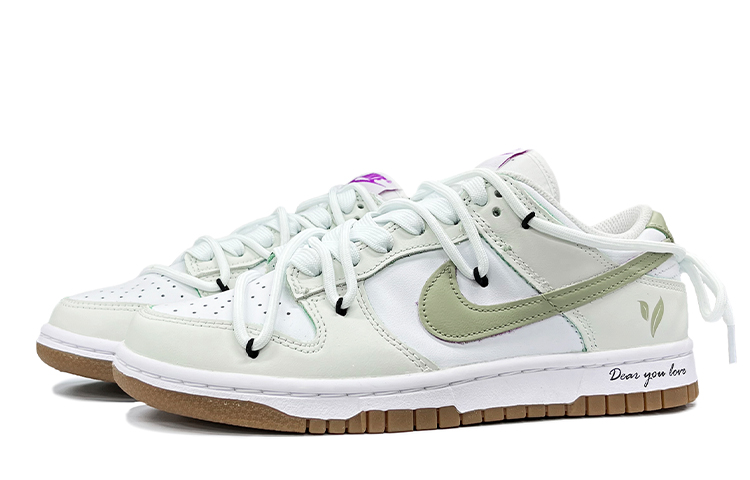 Lookbook (W) 나이키 덩크 로우 '화이트 그린' (커스텀) FD9922-151(TeamK-青提山茶)