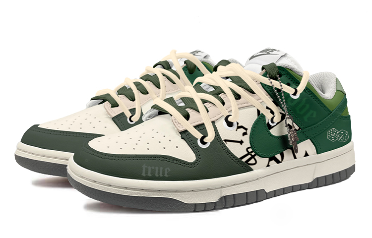 Lookbook (W) ナイキ ダンク LOW 白緑 デコン レース (Nike Dunk LOW Shiromidori Dekon Resu) DD1503-117(TeamK-庭芜绿筛)
