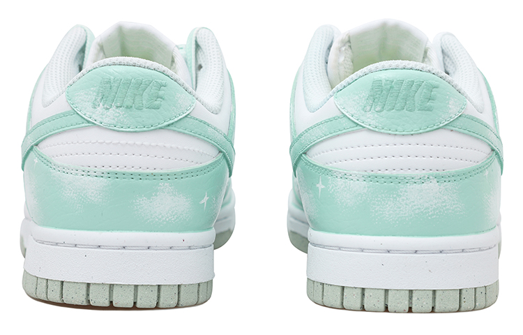 Shop 【定制球鞋】 Nike Dunk Low 白雲 星星 漸變 暈染 潮流復古 低筒 板鞋 女款 白綠