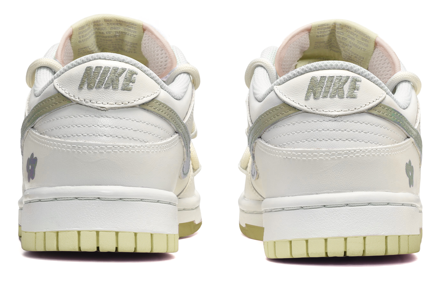 Shop (W) [Sepatu Kustom] Nike Dunk Low 'Putih Hijau Anggur Lemon Blossom' DD1503-600(TeamE-女款青提柠檬黑白青)