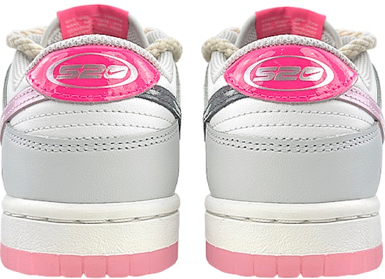 【定製球鞋】 Nike Dunk Low 滑板精靈 魚骨圖 線條 低筒 板鞋 女款 白灰粉 Shop 【定製球鞋】 Nike Dunk Low 滑板精靈 魚骨圖 線條 低筒 板鞋 女款 白灰粉