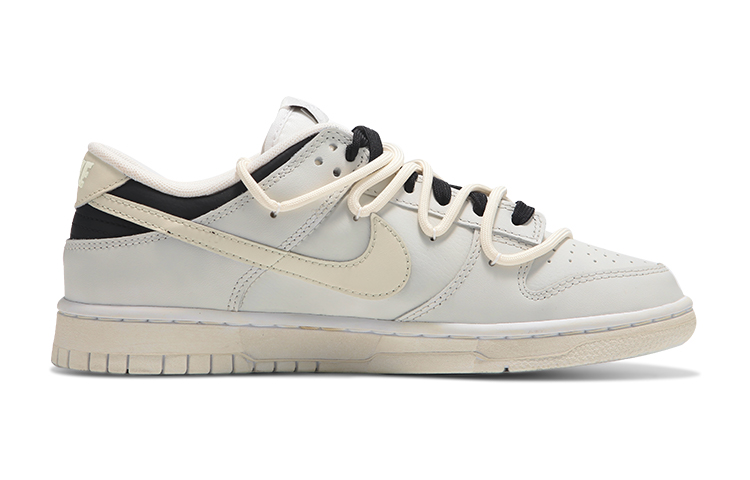 Order (W) [定制鞋款] 耐克Dunk Low '白灰复古解构' DH9765-100(Teamfour-女款灰白条纹)