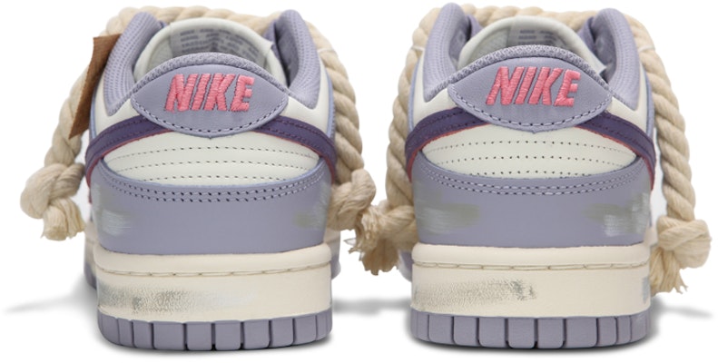 【客製球鞋】Nike Dunk Low 熱浪製造 香芋麻繩 貼牌 解構綁帶 復古 低筒 板鞋 女款 白紫色 Shop 【客製球鞋】Nike Dunk Low 熱浪製造 香芋麻繩 貼牌 解構綁帶 復古 低筒 板鞋 女款 白紫色