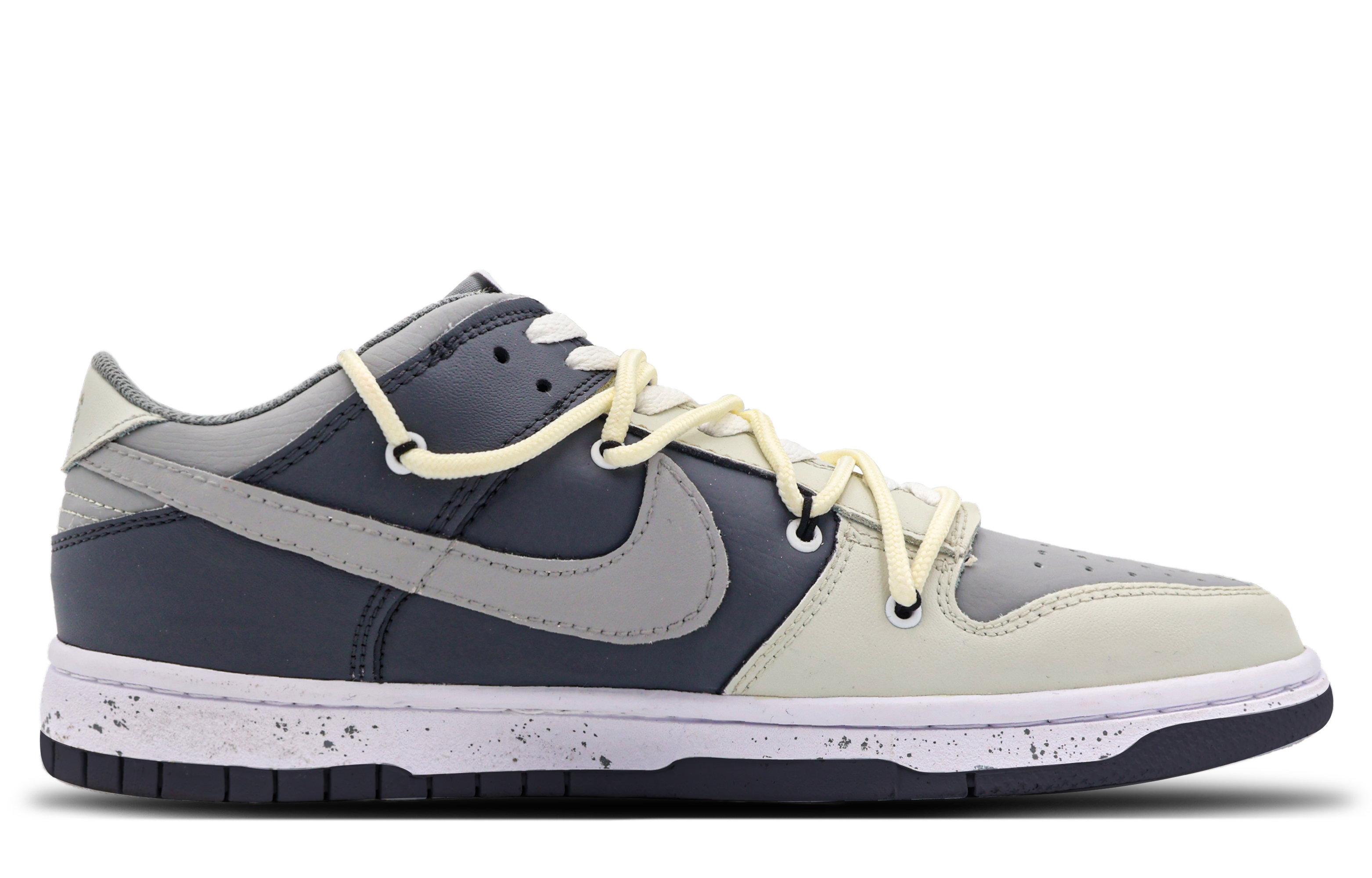 Order (W) [Kasut Custom] Nike Dunk Low 'White Moonlight - Kelabu Pudar' DD1503-117(Team53-女款白月秋南)