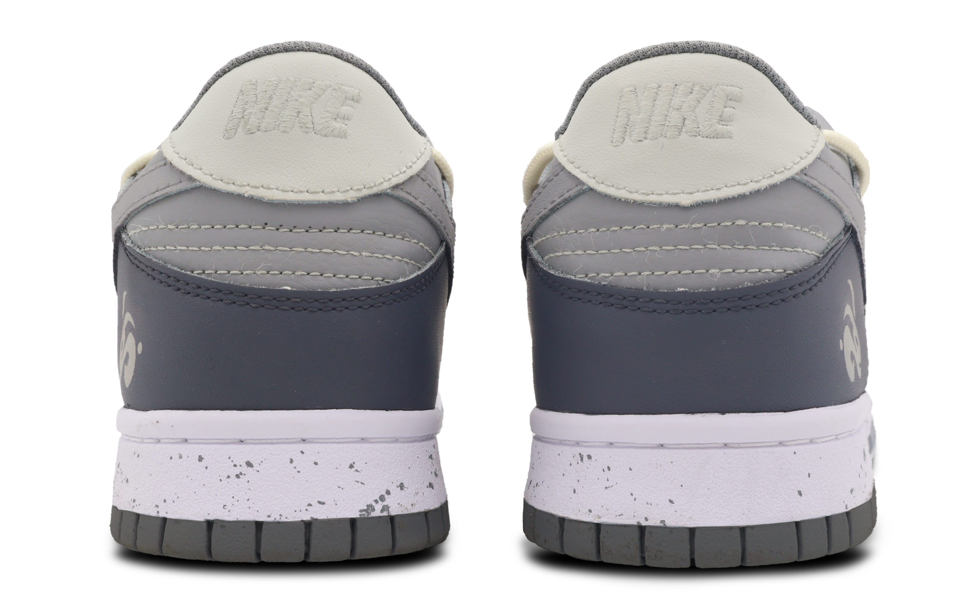 Shop (W) [Kasut Custom] Nike Dunk Low 'White Moonlight - Kelabu Pudar' DD1503-117(Team53-女款白月秋南)