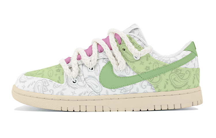[Custom Shoes] (W) Nike Dunk Low 'White Paisley - Vibe Oxidized'