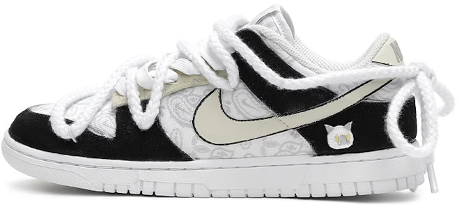 (W) ナイキ ダンク ロー "白ペイズリー" (カスタム) DJ9955-100(Team33-搞怪猫女款) Buy (W) ナイキ ダンク ロー "白ペイズリー" (カスタム) DJ9955-100(Team33-搞怪猫女款)