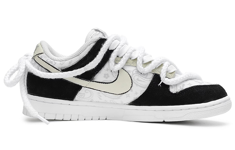 Order (W) [Kasut Custom] Nike Dunk Low 'Paisley Putih' DJ9955-100(Team33-搞怪猫女款)