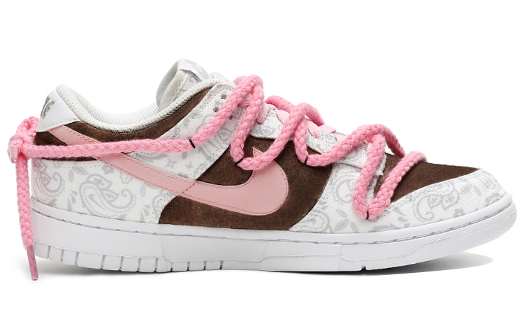 Order (W) [Sepatu Custom] Nike Dunk Low 'White Paisley Bubble Jellyfish Sweet Latte' DJ9955-100(Team15-女款百利甜拿铁白棕粉)