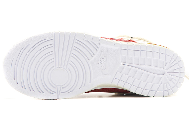 Details for 【客製球鞋】 Nike Dunk Low ESS 白色腰果花 迷幻風做舊 低筒 板鞋 女款 豆沙紅白