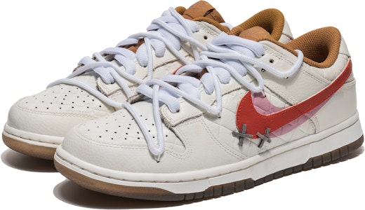 【定製球鞋】 Nike Dunk Low 白桃牛奶 雙勾 小麥 百搭 休閒 低筒 板鞋 女款 粉白 Order 【定製球鞋】 Nike Dunk Low 白桃牛奶 雙勾 小麥 百搭 休閒 低筒 板鞋 女款 粉白
