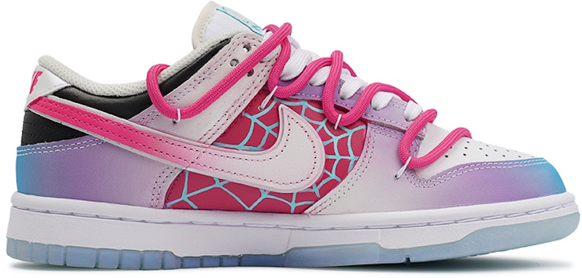 (W) 【カスタムシューズ】(女性用) ナイキ ダンク ロー 'ホワイトファントムベリースパイダードーパミンマルチカラー' FJ7743-194(TeamI-女款白色幽灵K蓝白粉) Order (W) 【カスタムシューズ】(女性用) ナイキ ダンク ロー 'ホワイトファントムベリースパイダードーパミンマルチカラー' FJ7743-194(TeamI-女款白色幽灵K蓝白粉)