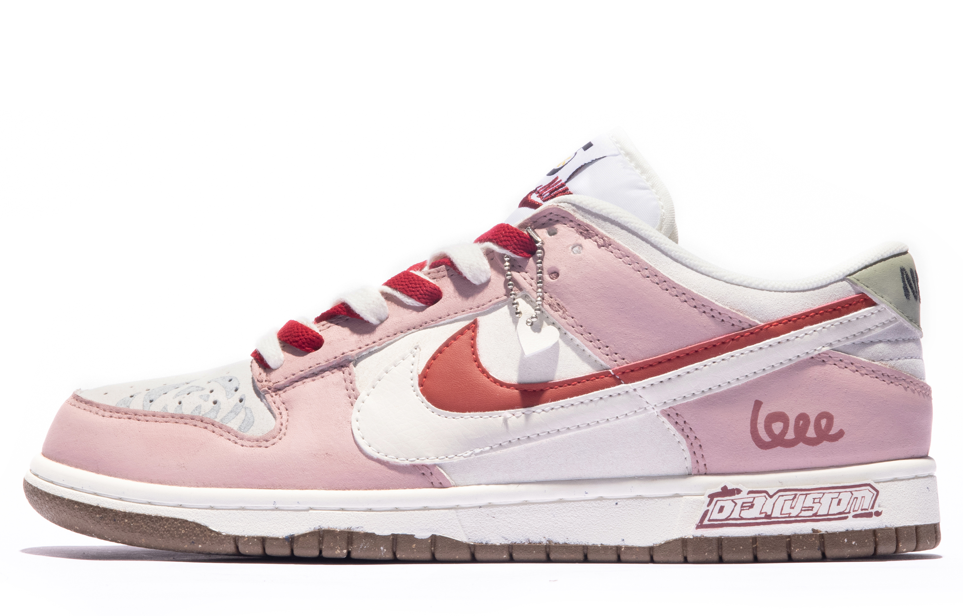 Buy (W) [定制鞋款] 耐克Dunk Low '白粉灰' DO9457-100(TeamM-女款玫瑰有约S-BOX)