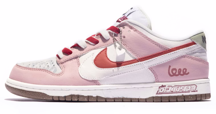 【定制球鞋】Nike Dunk Low 低幫 板鞋 女款 白粉灰 Buy 【定制球鞋】Nike Dunk Low 低幫 板鞋 女款 白粉灰