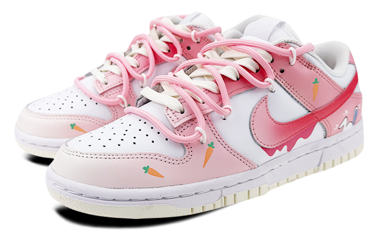 Lookbook (W) ナイキ ダンク ロー "白桃グラデ兎人参" (Nike Danku Rō "Shiro Momo Gurare Usagi Ninjin") DD1503-121(Team47-女款粉兔萝卜)