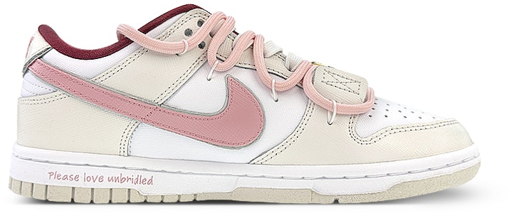 (W) ナイキ ダンク LOW 白ピンク Rebel Love (カスタム) DV1160-100(Team40-女款放肆爱白粉) Order (W) ナイキ ダンク LOW 白ピンク Rebel Love (カスタム) DV1160-100(Team40-女款放肆爱白粉)