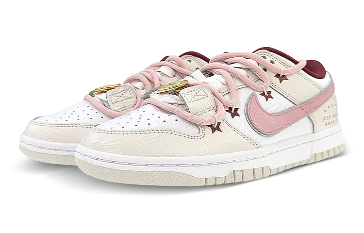 Lookbook (W) ナイキ ダンク LOW 白ピンク Rebel Love (カスタム) DV1160-100(Team40-女款放肆爱白粉)