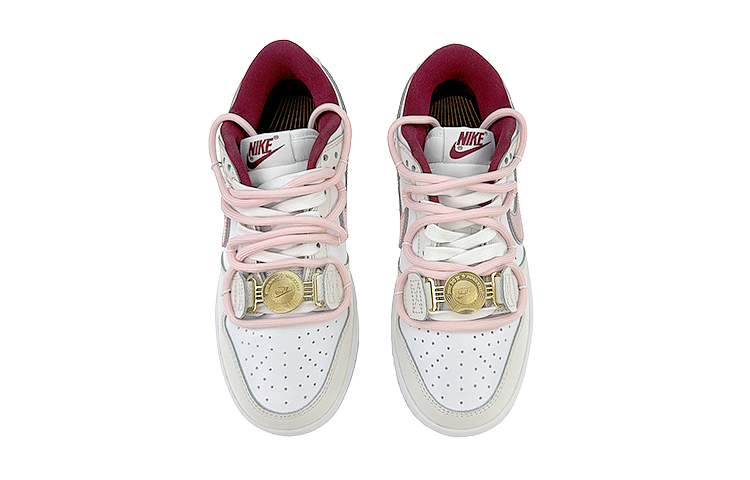 Shop (W) ナイキ ダンク LOW 白ピンク Rebel Love (カスタム) DV1160-100(Team40-女款放肆爱白粉)