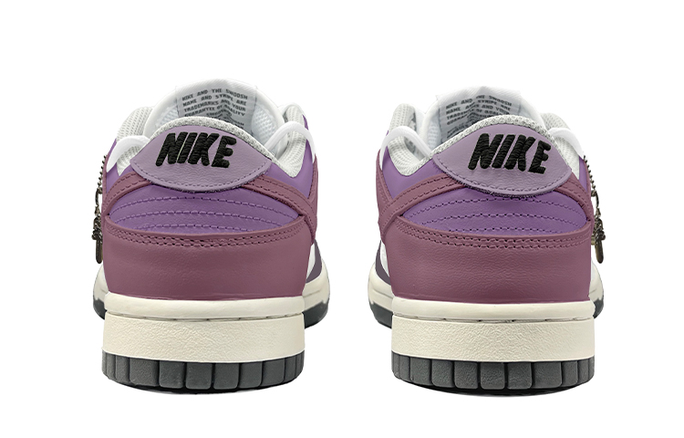 Shop (W) [Sepatu Kustom] Nike Dunk Low 'Putih Ungu Tali Dekonstruksi' DD1503-117(TeamK-星白筛子)