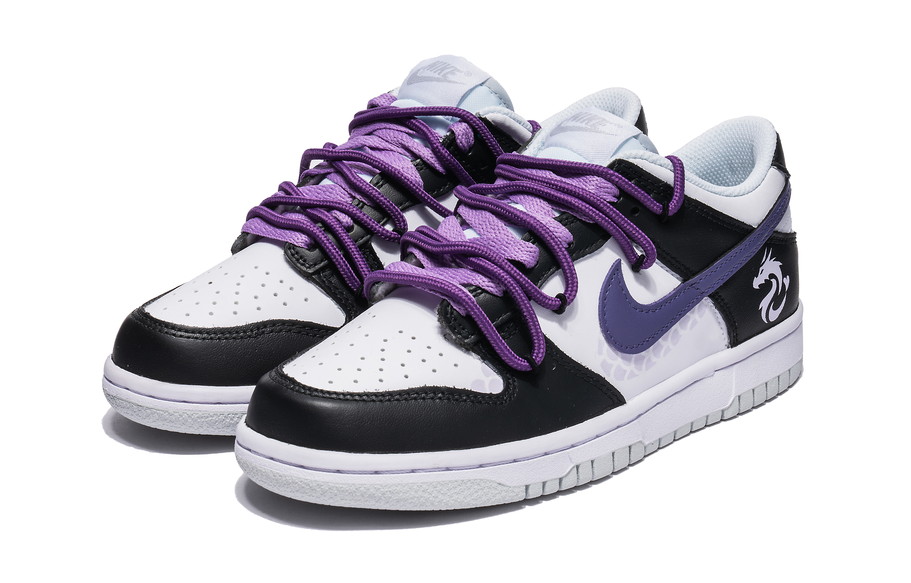 Purchase (W) [定制鞋款] 耐克Dunk Low‘白紫龙年’ DH9765-102(Team22-女款锦鲤龙鳞白紫)