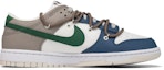 Order 【定制球鞋】Nike Dunk Low White Sail 岩石 森林 大地 解構綁帶 低幫 板鞋 女款 藍灰