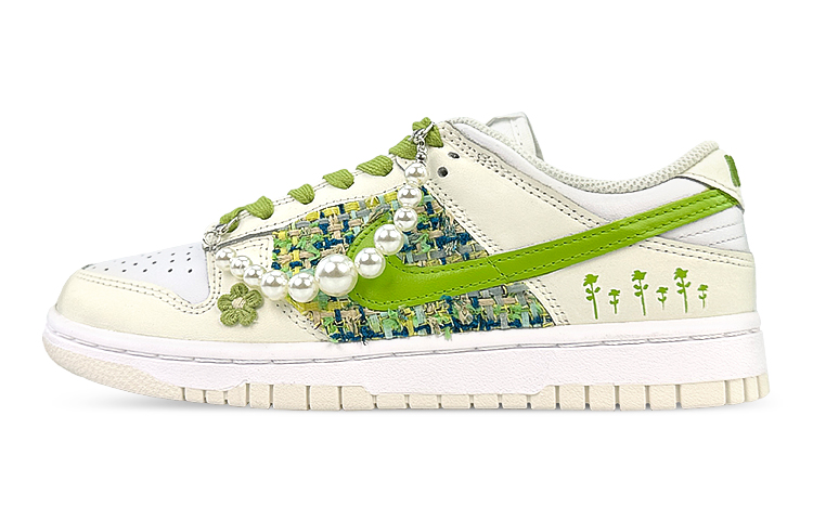 Buy (W) [Sneakers Kustom] Nike Dunk Low 'Putih Sail' DD1503-121(Team76-女款踏青小香风白绿)