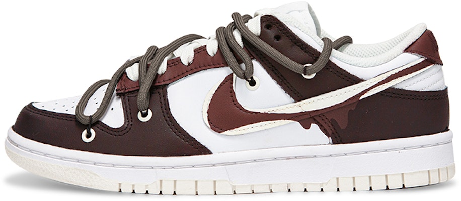 (W) Nike Dunk Low カスタム 白セイルチョコラバ DD1503-121(Teamfour-女款酒红S-BOX) Buy (W) Nike Dunk Low カスタム 白セイルチョコラバ DD1503-121(Teamfour-女款酒红S-BOX)