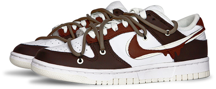 (W) Nike Dunk Low カスタム 白セイルチョコラバ DD1503-121(Teamfour-女款酒红S-BOX) Lookbook (W) Nike Dunk Low カスタム 白セイルチョコラバ DD1503-121(Teamfour-女款酒红S-BOX)