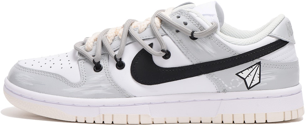 (W) 나이키 덩크 로우 '화이트 세일 디컨 - 블랙 그레이' (커스텀) DD1503-121(Team拾伍-女款黑灰飞机SBOX) Buy (W) 나이키 덩크 로우 '화이트 세일 디컨 - 블랙 그레이' (커스텀) DD1503-121(Team拾伍-女款黑灰飞机SBOX)