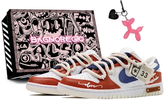 【客製化球鞋】Nike Dunk Low 白色帆布 惡魔甜心 街頭經典百搭板鞋 潮流復古 解構 低筒 板鞋 女款 白棕色 Buy 【客製化球鞋】Nike Dunk Low 白色帆布 惡魔甜心 街頭經典百搭板鞋 潮流復古 解構 低筒 板鞋 女款 白棕色