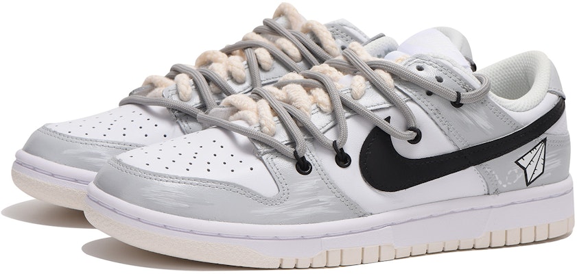 (W) 나이키 덩크 로우 '화이트 세일 디컨 - 블랙 그레이' (커스텀) DD1503-121(Team拾伍-女款黑灰飞机SBOX) Lookbook (W) 나이키 덩크 로우 '화이트 세일 디컨 - 블랙 그레이' (커스텀) DD1503-121(Team拾伍-女款黑灰飞机SBOX)