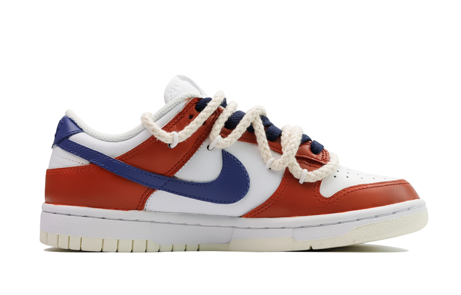 Lookbook (W) カスタムシューズ]（女性用）ナイキ ダンクロー 'ホワイトセイルデビルスイートハート' DD1503-121(Team48-恶魔甜心)