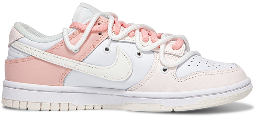 【定制球鞋】Nike Dunk Low “White Sail”NO.205定制 小花 公仔 草莓 小玲娜貝爾 動漫主題 解構綁帶 低幫 板鞋 女款 櫻花粉 Order 【定制球鞋】Nike Dunk Low “White Sail”NO.205定制 小花 公仔 草莓 小玲娜貝爾 動漫主題 解構綁帶 低幫 板鞋 女款 櫻花粉
