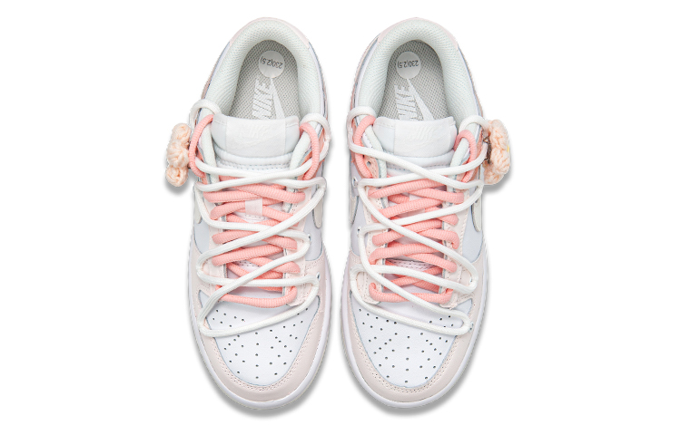 Shop (W) [Kasot Tersuai] Nike Dunk Rendah 'Putih Layar Merah Jambu Sakura' DD1503-121(Teamfour-女款小花S-BOX)