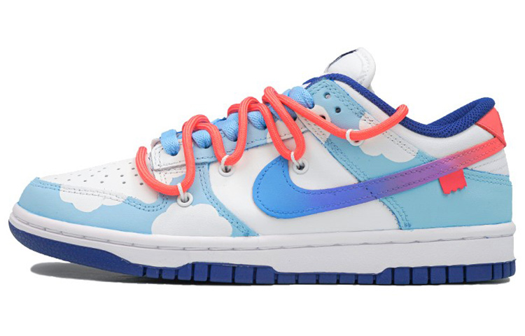 Buy (W) 나이키 덩크 로우 '화이트/레드/스카이블루' (커스텀) DD1503-119(Team27-女款棉花糖蓝白粉)