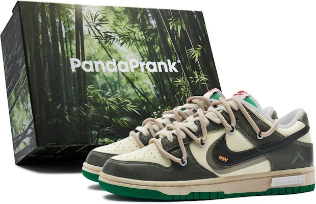 【訂製球鞋】Nike Dunk Low 熊貓惡作劇 叢林穿越 荒野礦石 莫蘭迪 百搭 低筒 板鞋 女款 灰棕綠 Buy 【訂製球鞋】Nike Dunk Low 熊貓惡作劇 叢林穿越 荒野礦石 莫蘭迪 百搭 低筒 板鞋 女款 灰棕綠