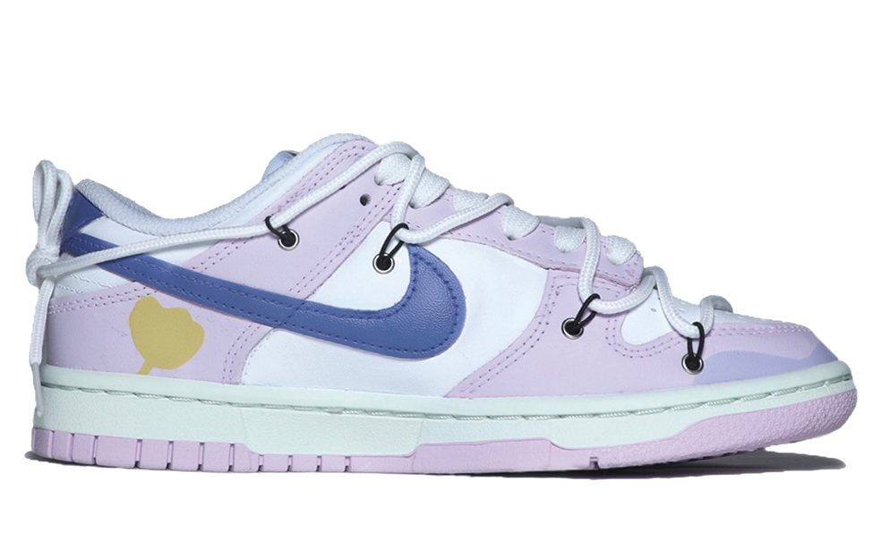 Order (W) [Zapatillas Personalizadas] Nike Dunk Low 'Amanecer de Invierno' DD1503-001(team25-紫色雏菊)