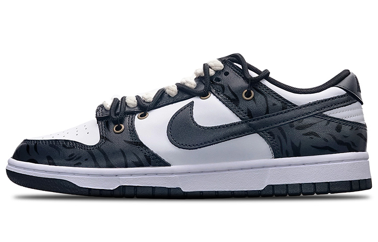 Buy (W) [Sepatu Custom] Nike Dunk Low 'Tahun Macan CNY Hitam dan Putih' DD1503-101(TeamT-女款纹暗花黑白)