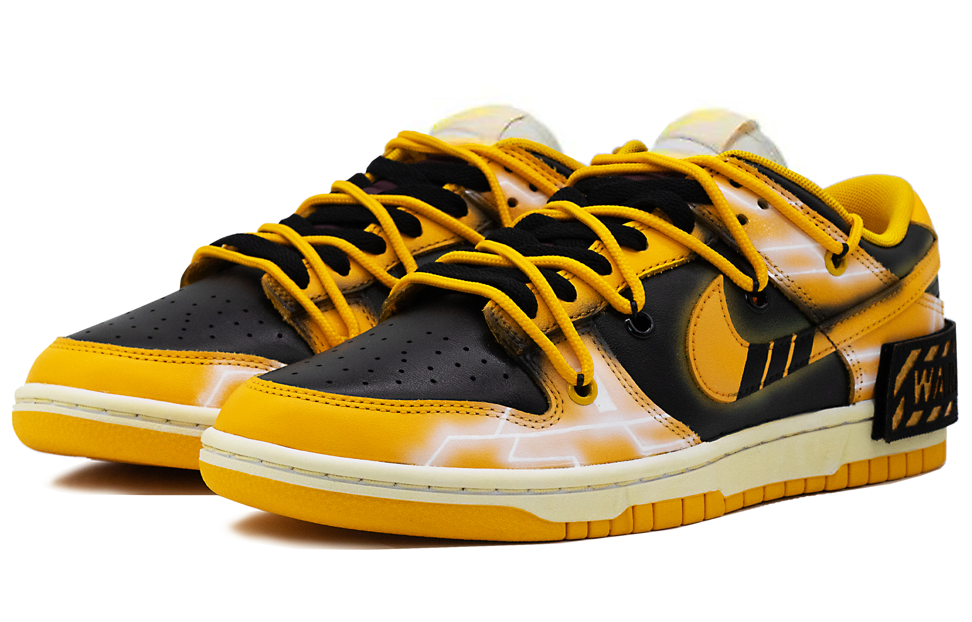 Lookbook (W) 나이키 덩크 로우 '옐로우 얼럿' (커스텀) DD1503-002(Team52-黄色警戒女S-BOX)