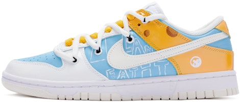 【定製球鞋】 Nike Dunk Low 芝士 特殊鞋盒 手繪噴繪 低幫 板鞋 女款 黃藍 Buy 【定製球鞋】 Nike Dunk Low 芝士 特殊鞋盒 手繪噴繪 低幫 板鞋 女款 黃藍