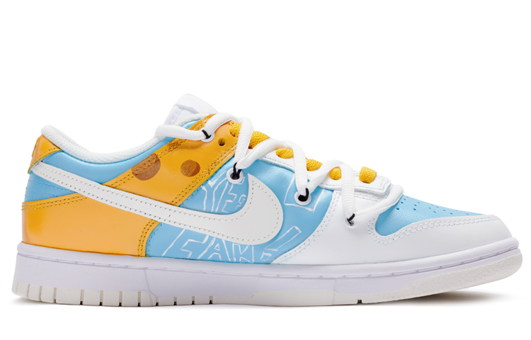 Order (W) [Zapatos Personalizados] Nike Dunk Low 'Queso Azul y Amarillo' DD1503-121(TeamR-女款芝士黄蓝S-BOX)