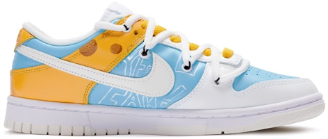 【定製球鞋】 Nike Dunk Low 芝士 特殊鞋盒 手繪噴繪 低幫 板鞋 女款 黃藍 Order 【定製球鞋】 Nike Dunk Low 芝士 特殊鞋盒 手繪噴繪 低幫 板鞋 女款 黃藍