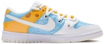 Order (W) 나이키 덩크 로우 '옐로우 블루 치즈' (커스텀) DD1503-121(TeamR-女款芝士黄蓝S-BOX)