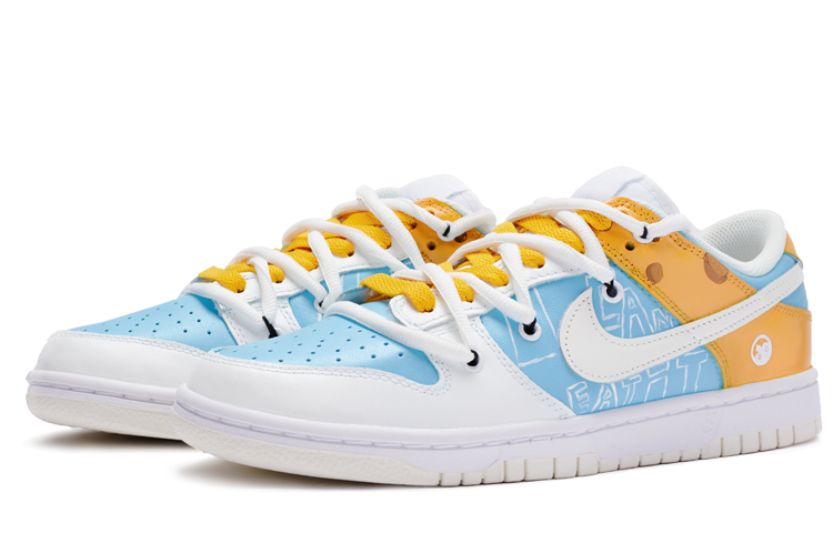 Lookbook (W) [Zapatos Personalizados] Nike Dunk Low 'Queso Azul y Amarillo' DD1503-121(TeamR-女款芝士黄蓝S-BOX)