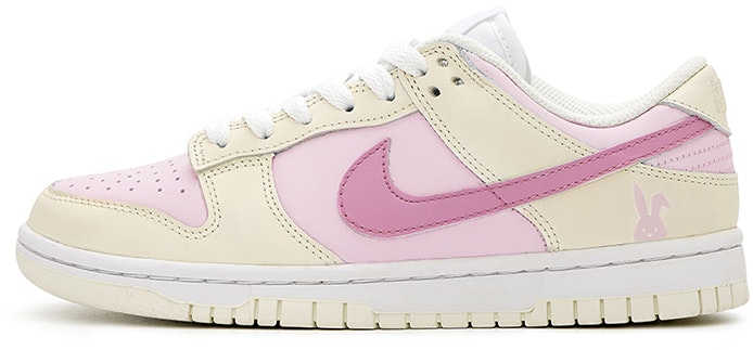 custom-shoes-women-nike-dunk-low-yellow-pink-rabbit-year