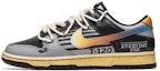 Buy 【定製球鞋】Nike Dunk Low 野鶴製造 耐磨板鞋 未來風主題 機能 炫彩 解構雙鞋帶 女款 灰黑
