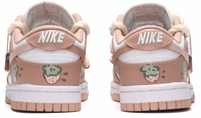 【定制球鞋】 Nike Dunk Low CUS ID 休閒多巴胺 粉嘟嘟 草莓芝芝 防滑耐磨 低筒 板鞋 女款 白粉 Shop 【定制球鞋】 Nike Dunk Low CUS ID 休閒多巴胺 粉嘟嘟 草莓芝芝 防滑耐磨 低筒 板鞋 女款 白粉
