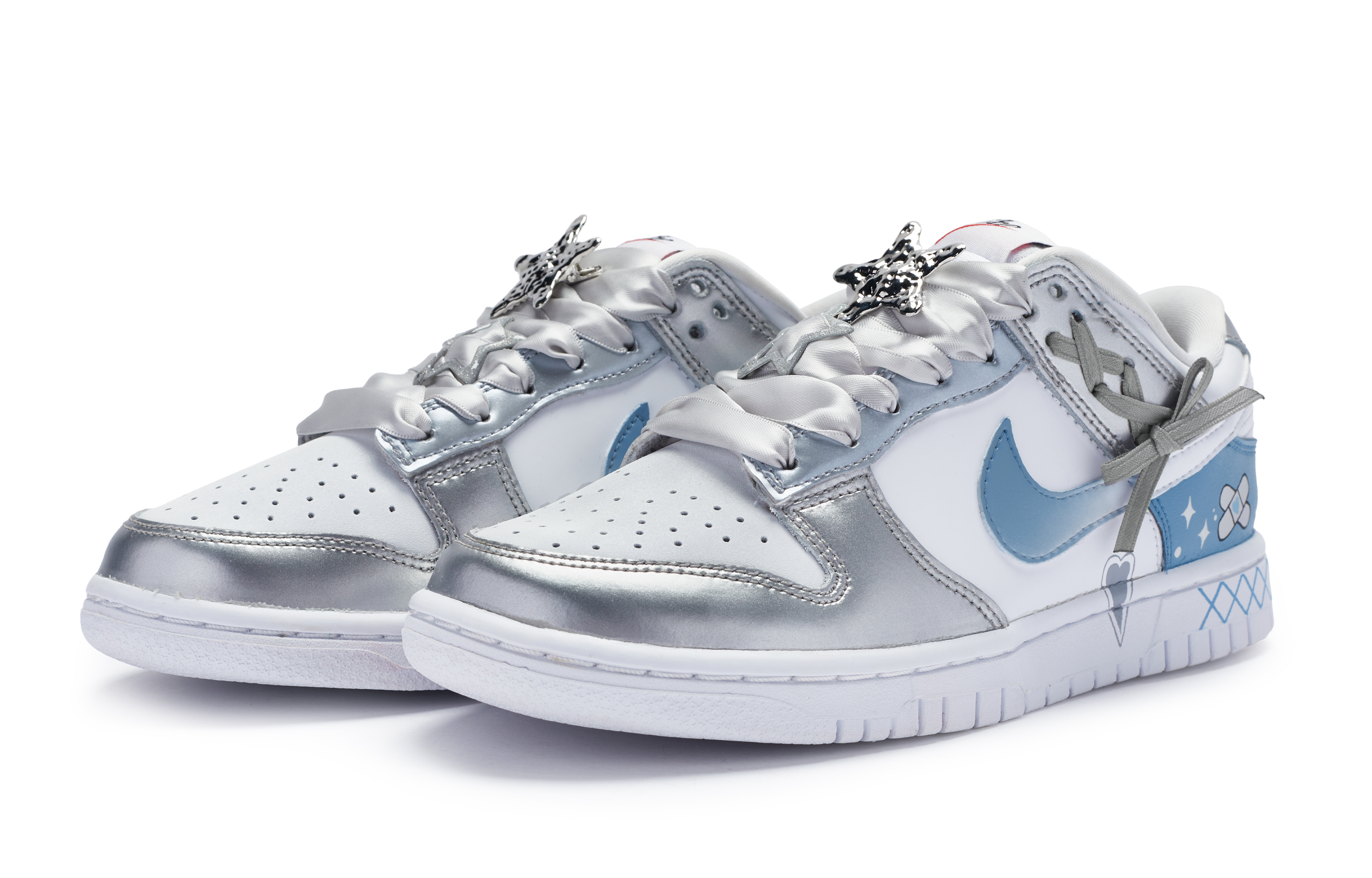 Lookbook (W) Nike Dunk Low Personalizadas "Dulzura Azul" #811 DH4403-700(Team80-女款七夕blue白蓝银)