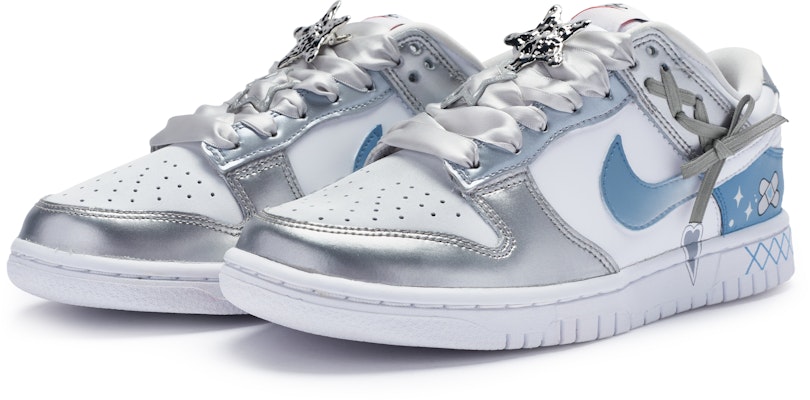 (W) Nike Dunk Low Personalizadas "Dulzura Azul" #811 DH4403-700(Team80-女款七夕blue白蓝银) Lookbook (W) Nike Dunk Low Personalizadas "Dulzura Azul" #811 DH4403-700(Team80-女款七夕blue白蓝银)
