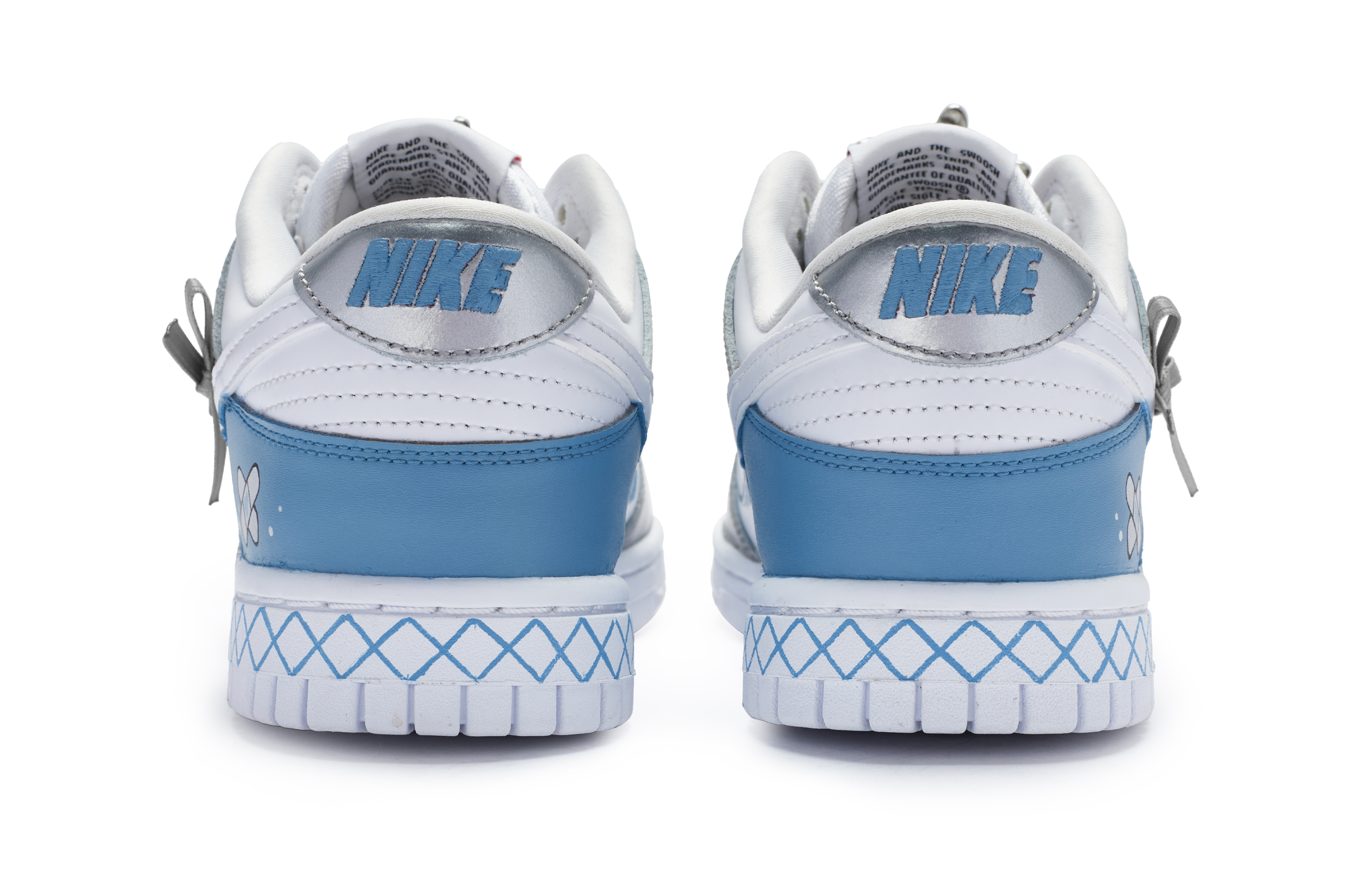 Purchase (W) Nike Dunk Low Personalizadas "Dulzura Azul" #811 DH4403-700(Team80-女款七夕blue白蓝银)